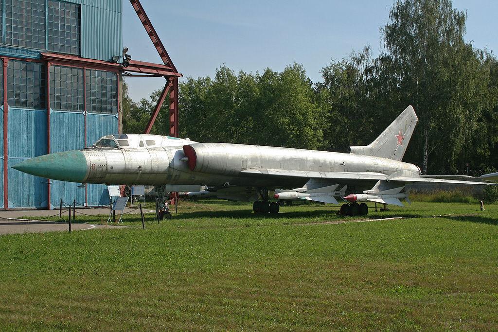A Tu-128 preserved at Monino commonly described as the largest interceptor ever to serve.