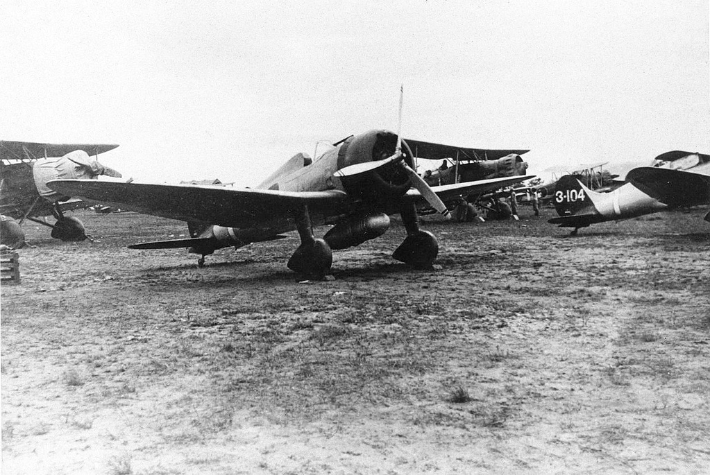 Mitsubishi A5M2b Claude carrier fighter in Imperial Japanese Navy markings
