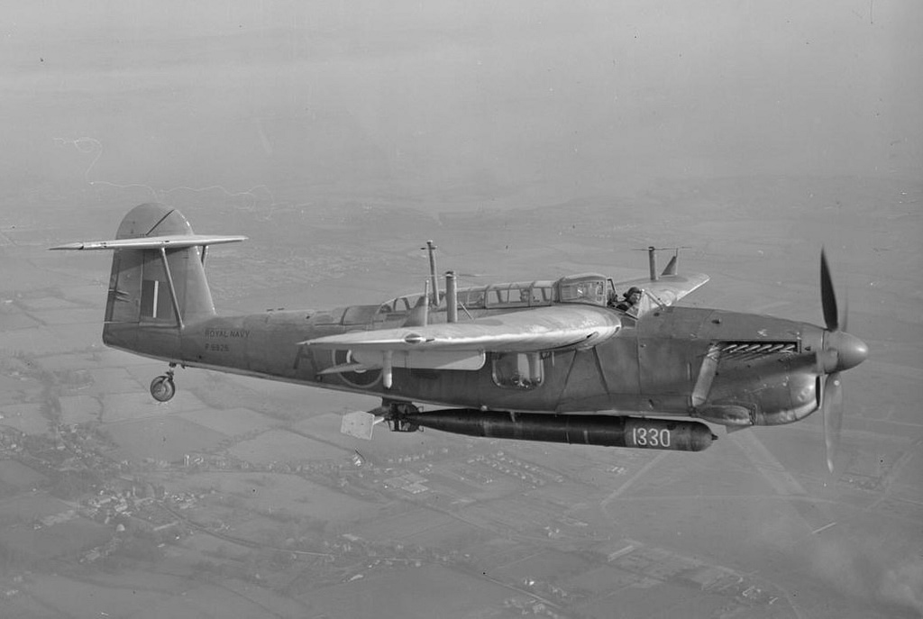 A Fairey Barracuda torpedo bomber of the Fleet Air Arm