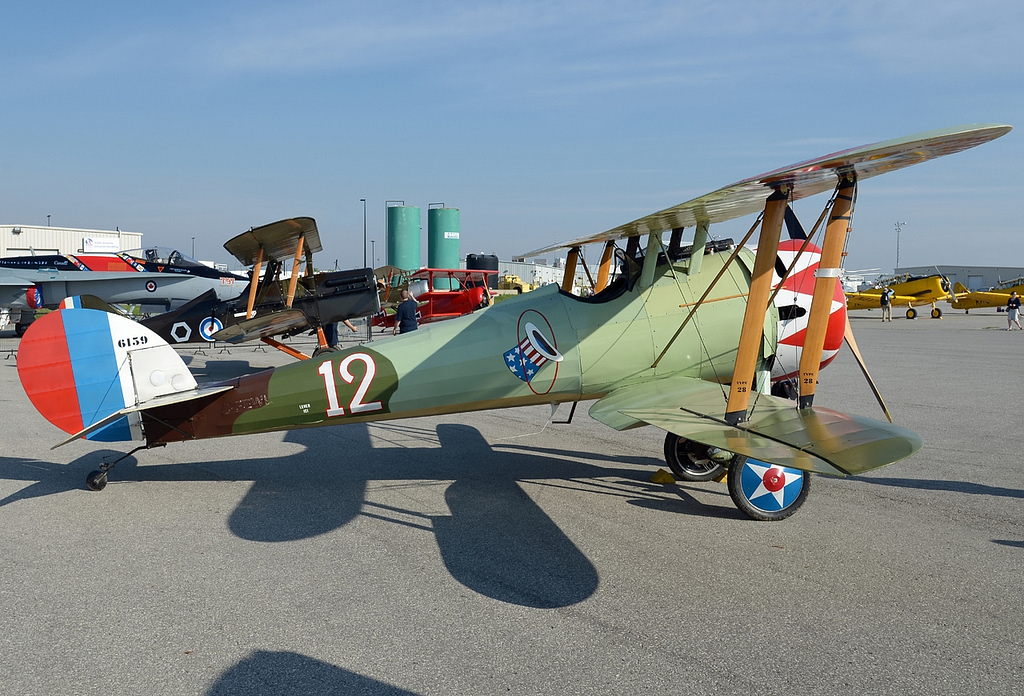 Airworthy Nieuport 28 replica in 94th Aero Squadron colours