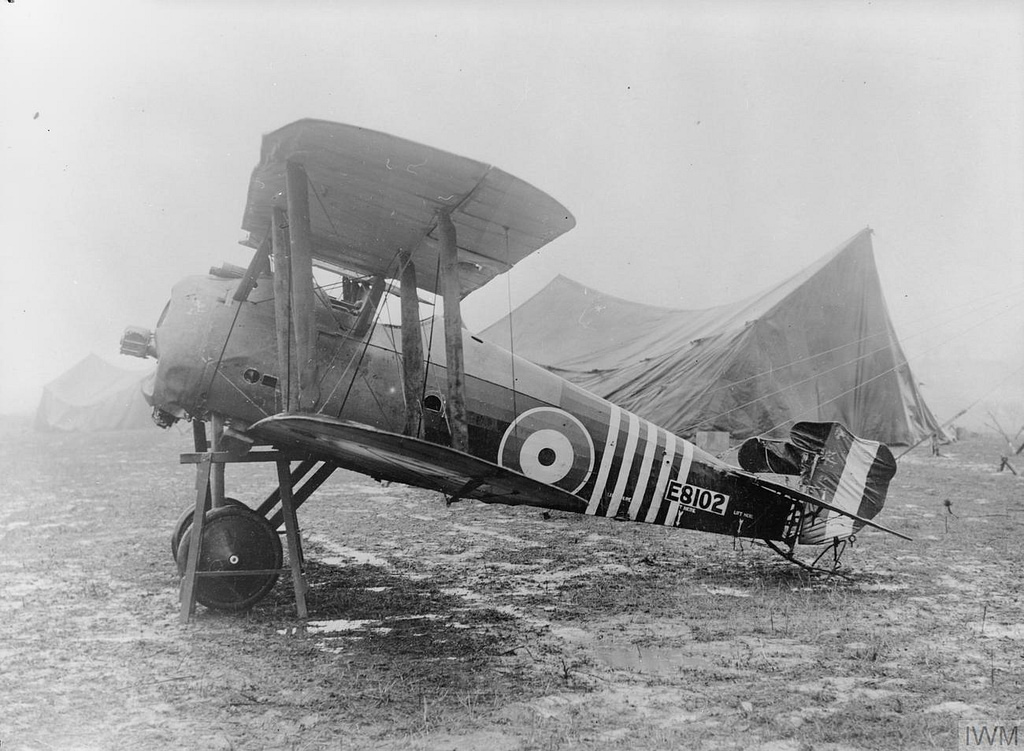 Sopwith 7F.1 Snipe fighter of the Royal Air Force during the First World War