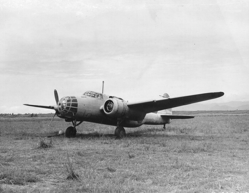 A Ki-48 in wartime service; its clean twin-engine lines were shaped for speed above all.
