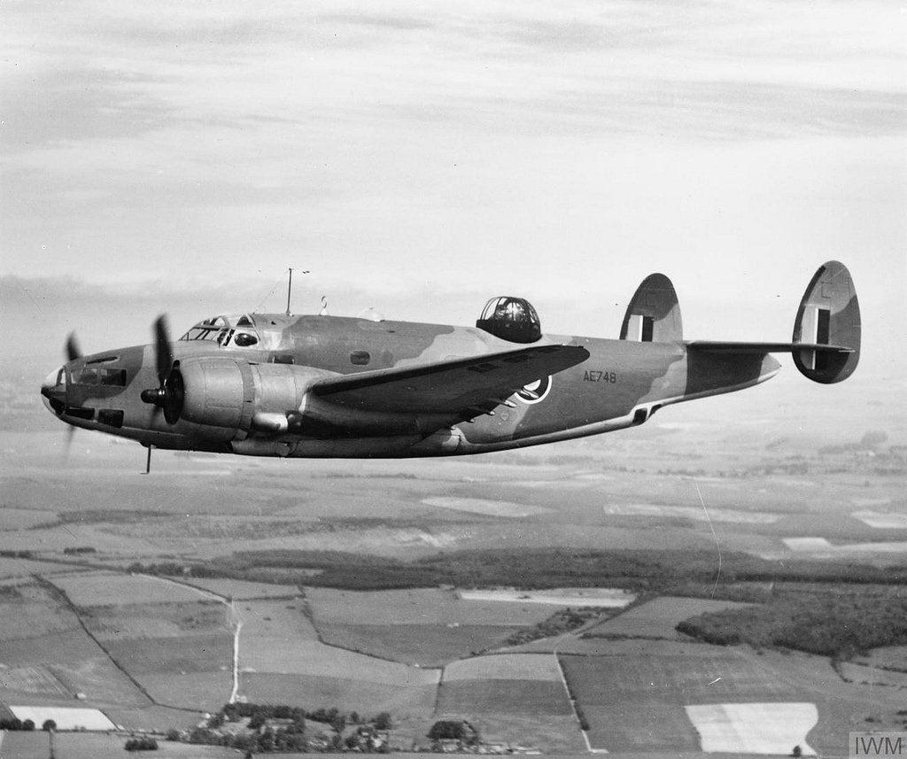 Lockheed Ventura in RAF service. Photo: RAF official photographer / IWM, public domain.