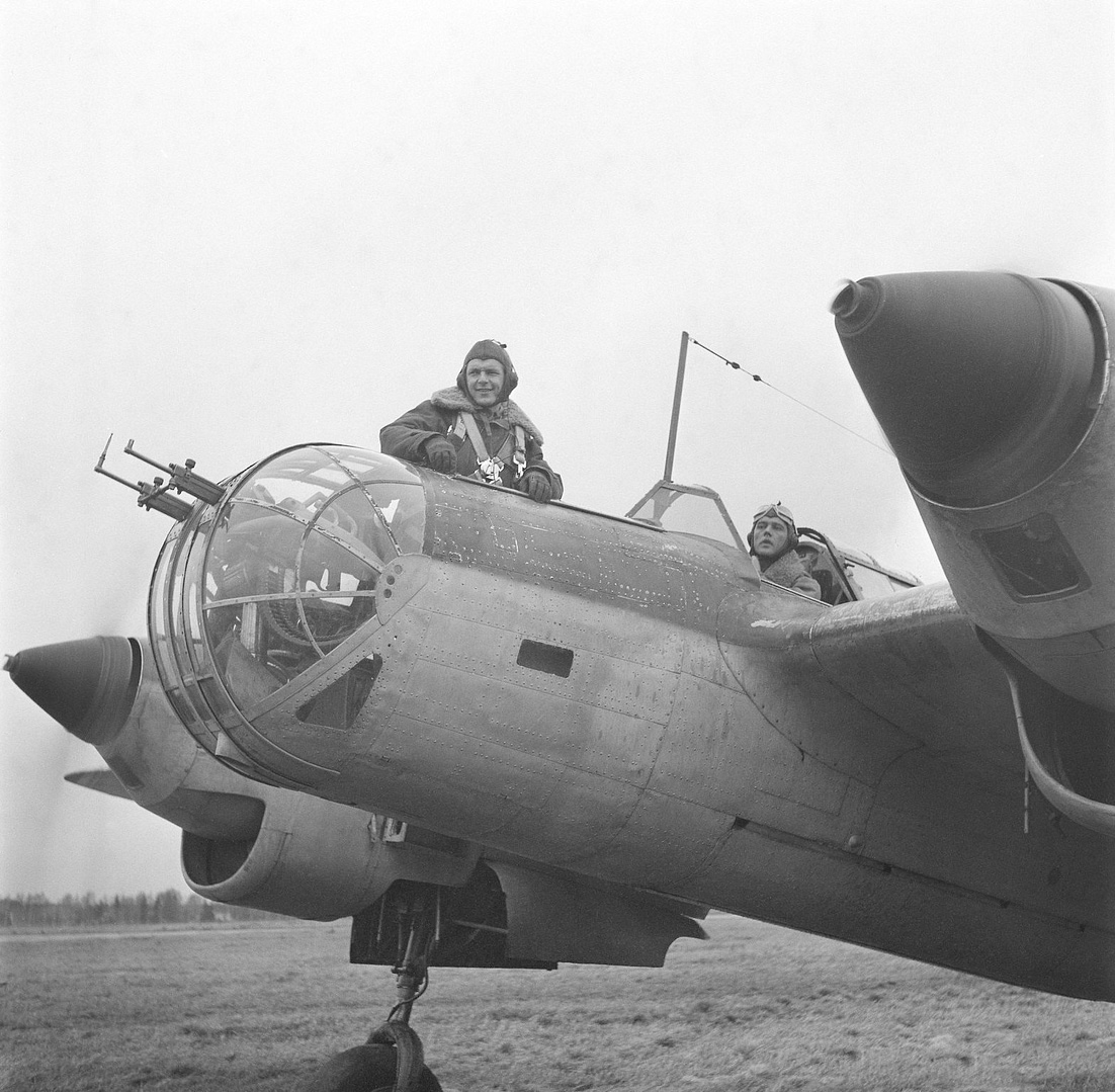 A captured Tupolev SB in Finnish Air Force markings