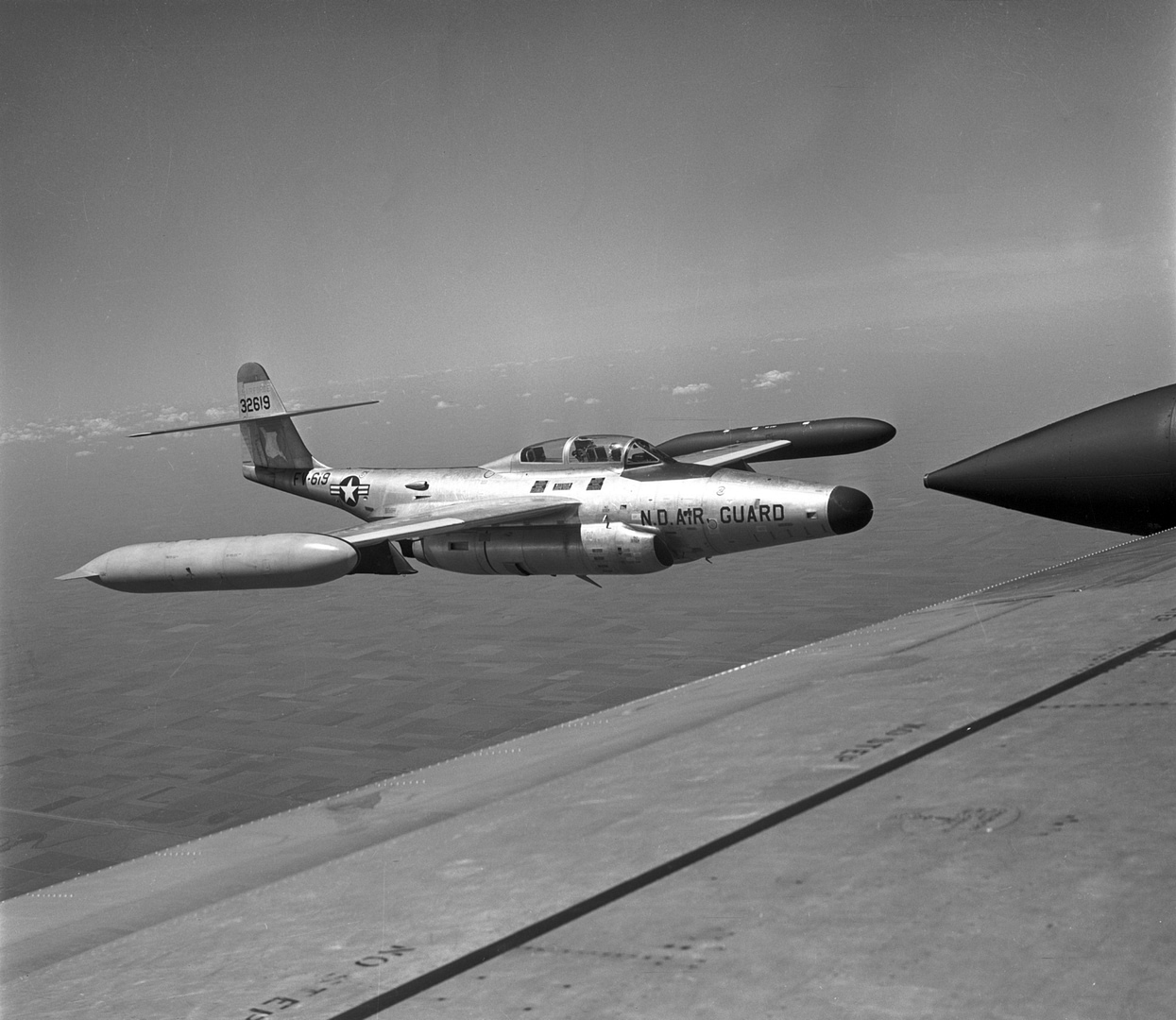 Northrop F-89 Scorpion all-weather interceptor of the US Air Force in flight