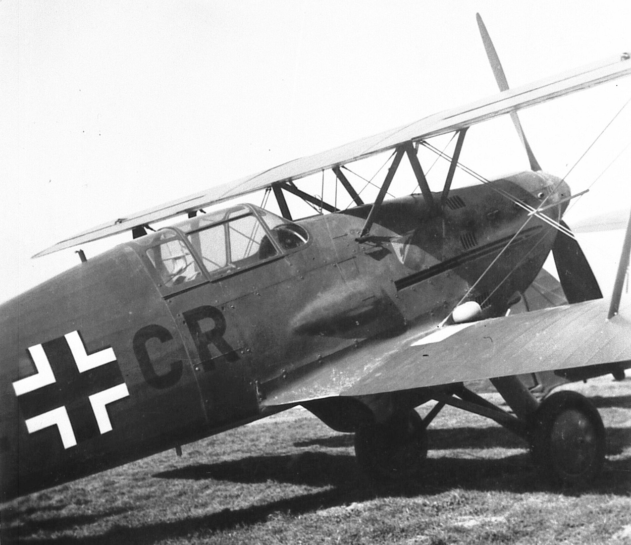 Avia Bk-534 cannon-armed variant in German Luftwaffe hands. Photo: unknown author, public domain.