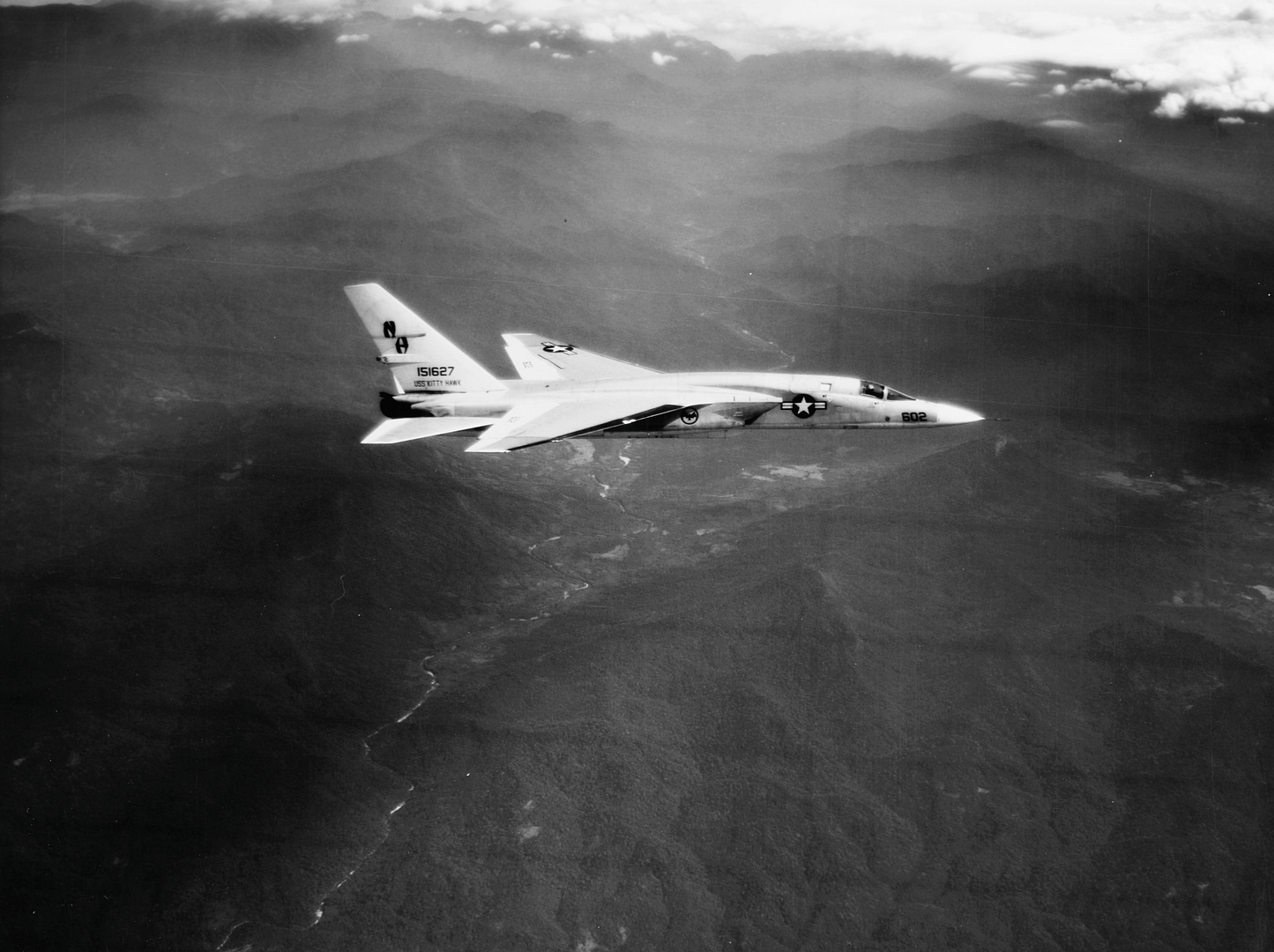 North American RA-5C Vigilante of the US Navy in flight