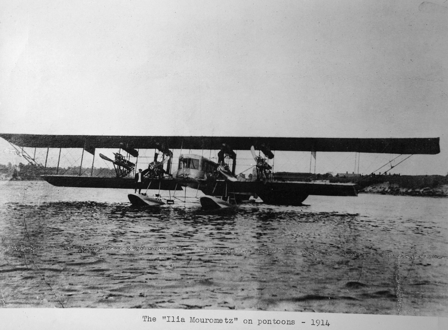 A floatplane Muromets — for a time among the largest seaplanes in the world.