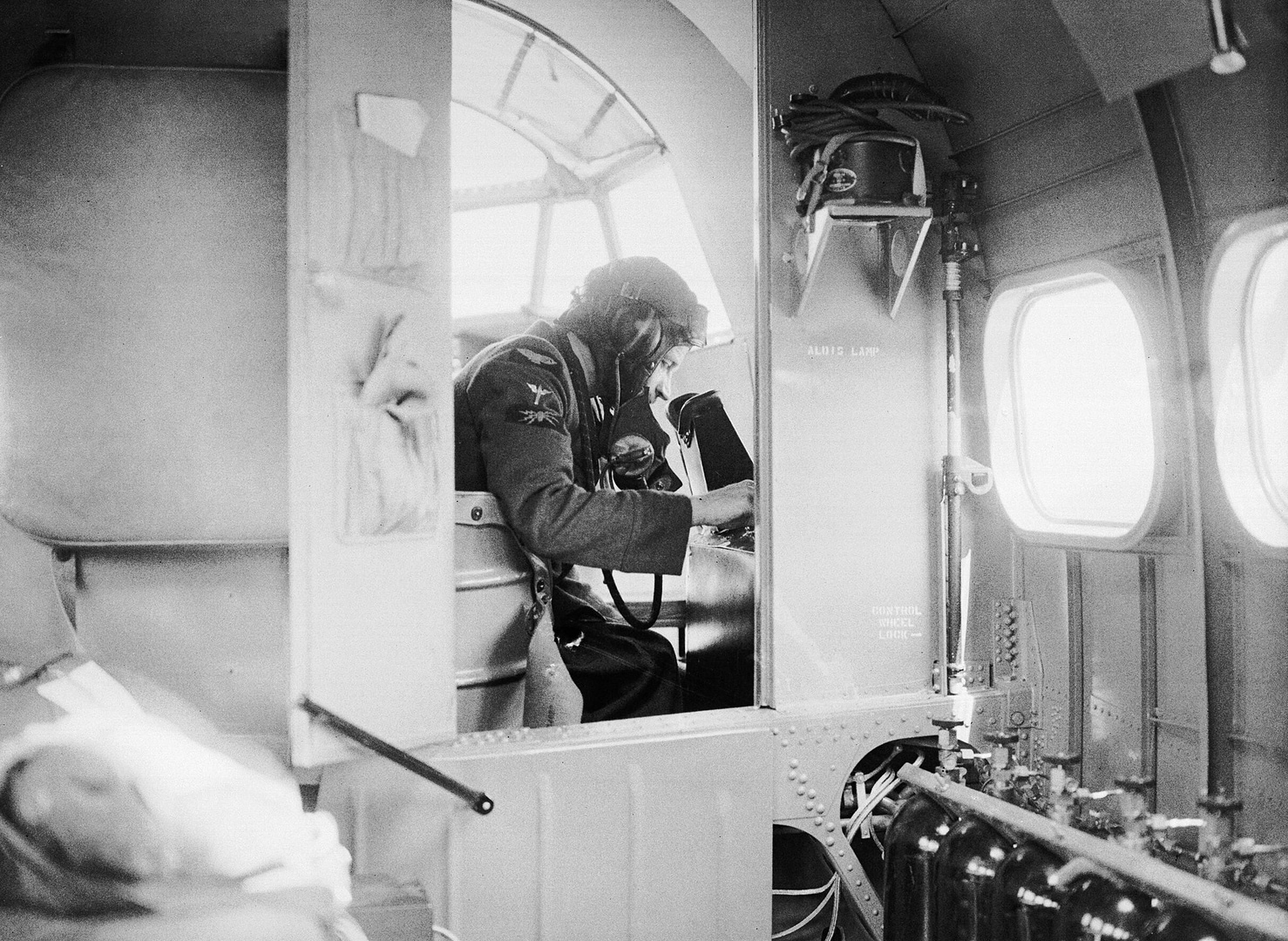 Interior of a Lockheed Hudson Mk I of No. 206 Squadron RAF, 1940