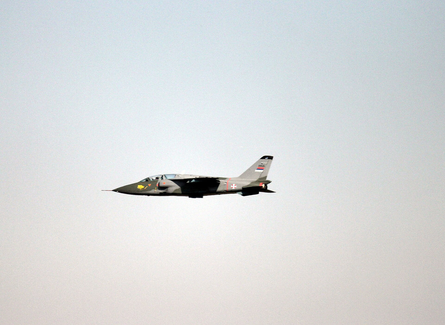 Two-seat NJ-22 Orao trainer of the Serbian Air Force. Photo: Srdjan Popovic / Wikimedia Commons (CC BY-SA 4.0).