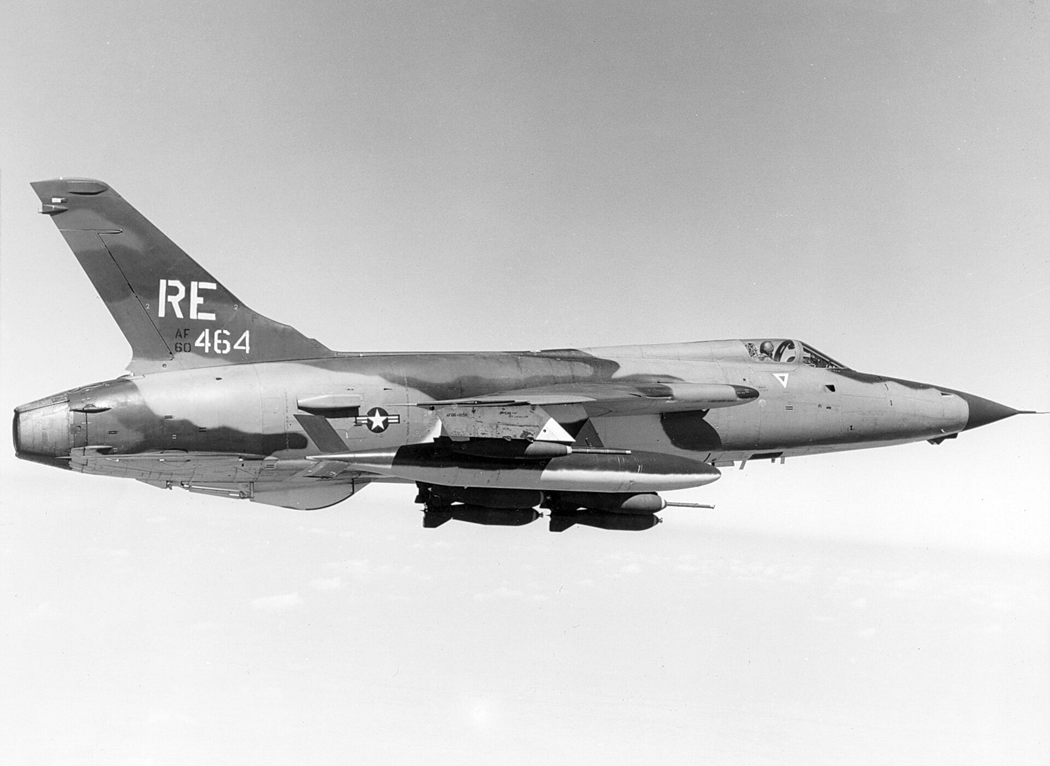 Republic F-105 Thunderchief strike fighter in flight