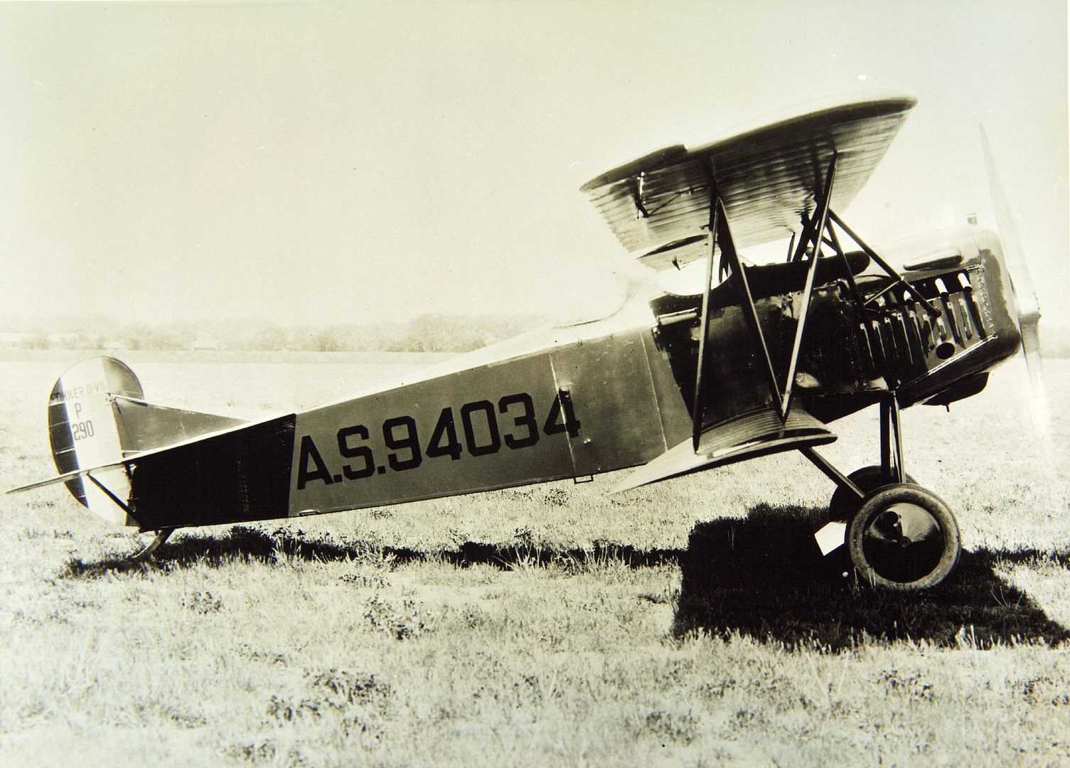 Period photograph of a Fokker D.VII fighter aircraft