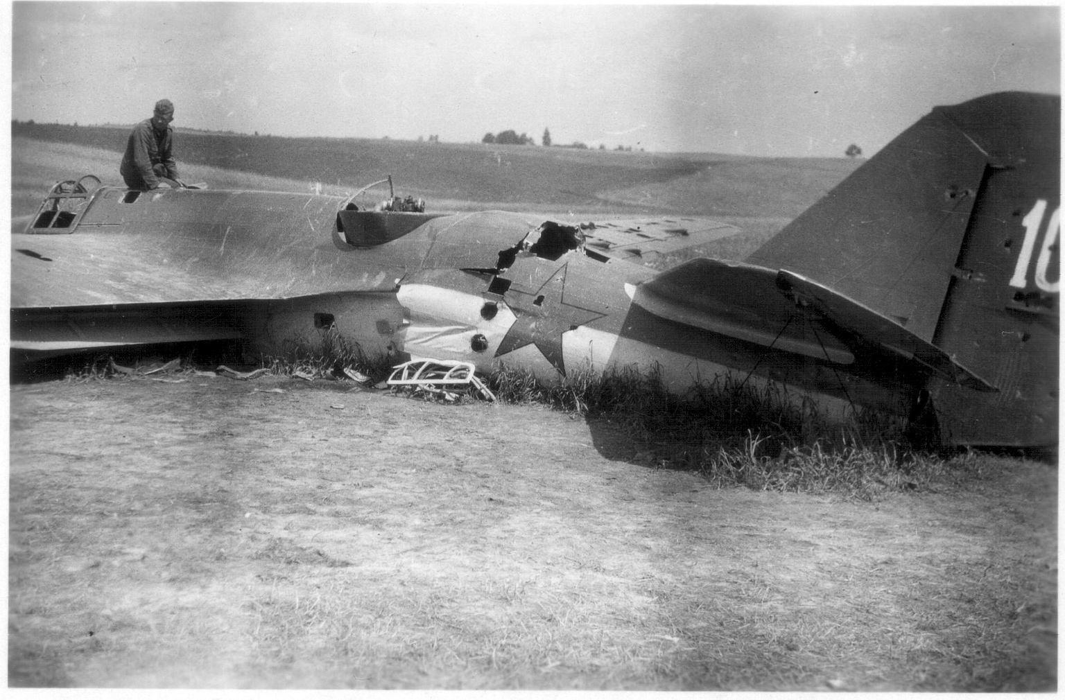 A Tupolev SB brought down in combat