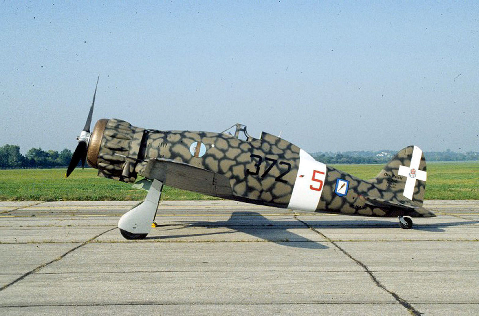 Macchi C.200 Saetta, USAF photograph. Public domain.