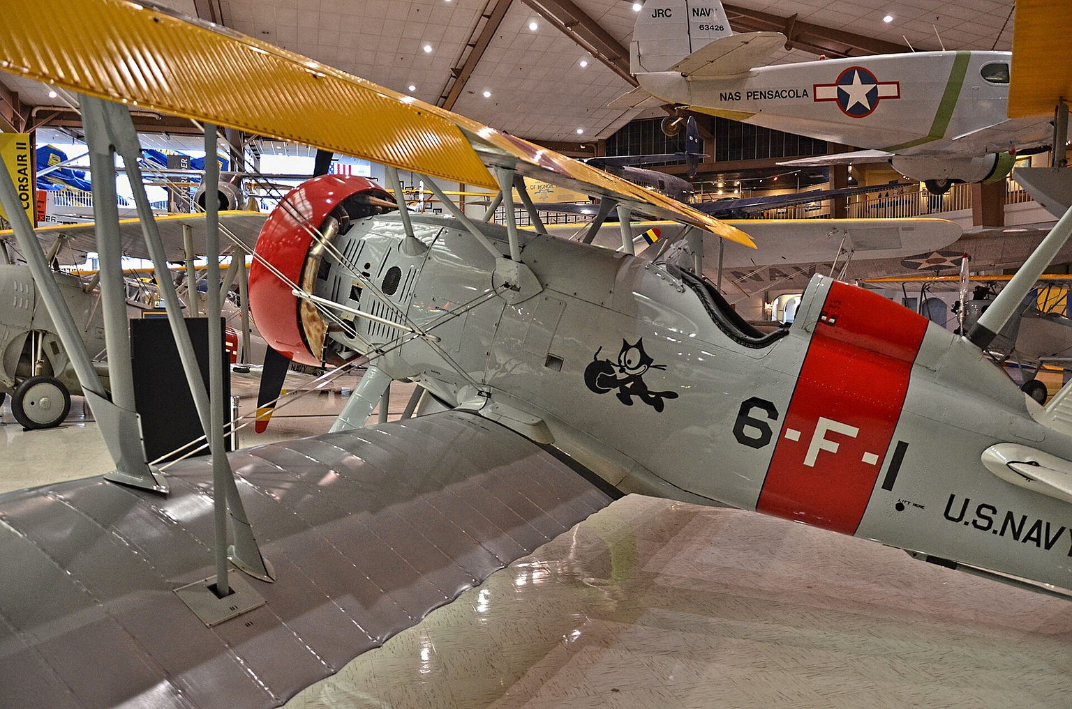 1932 Boeing F4B-4 at the National Naval Aviation Museum, Pensacola. Photo: Tomas Del Coro / Wikimedia Commons (CC BY-SA 2.0).