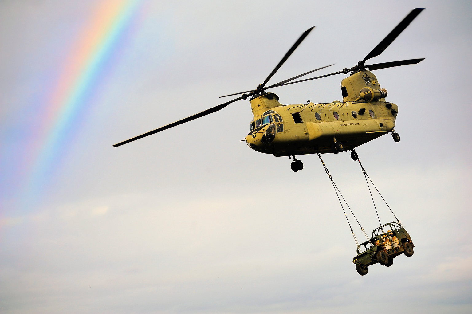 CH-47 Chinook helicopter during a training exercise