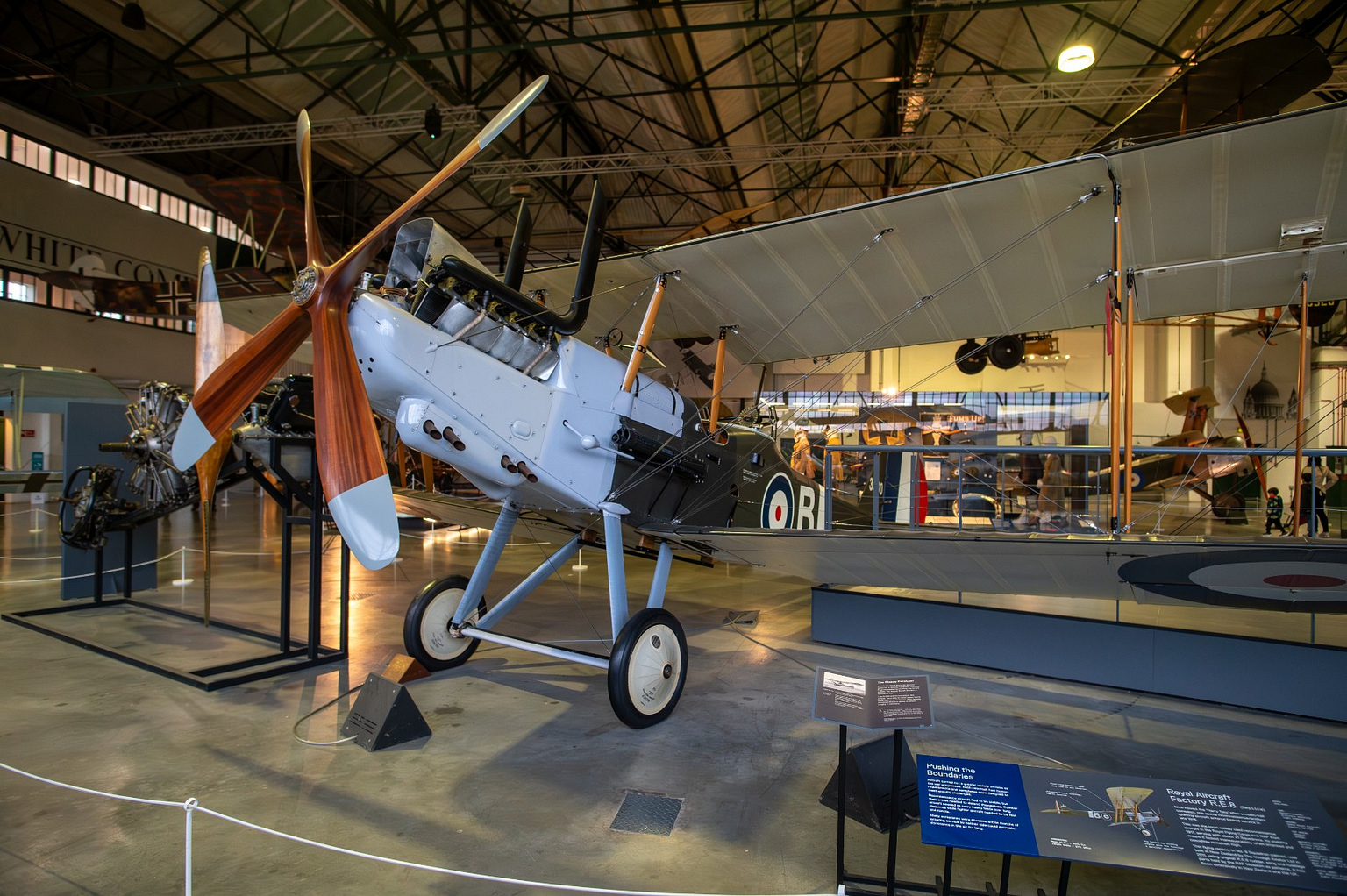 A preserved Sopwith 5F.1 Dolphin fighter