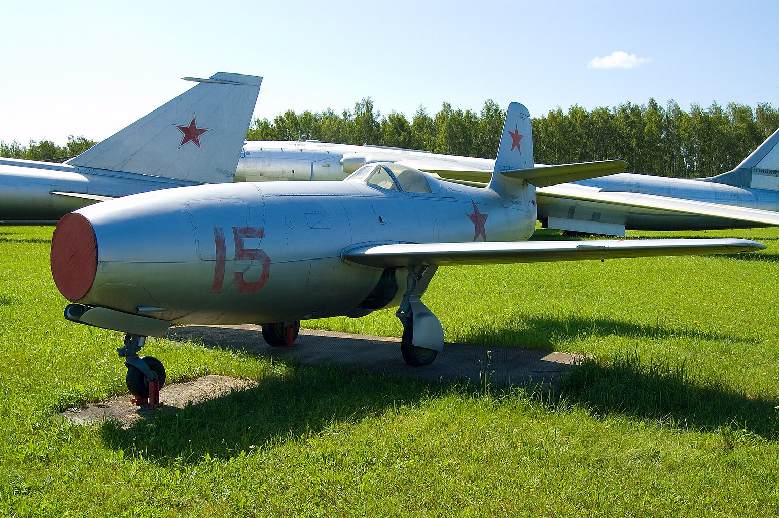 Preserved Yakovlev Yak-23 at the Central Air Force Museum, Monino, Russia. Photo: Maarten / Wikimedia Commons (CC BY 2.0).