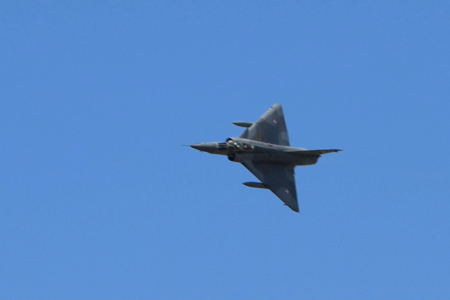 Dassault Mirage III delta fighter in flight