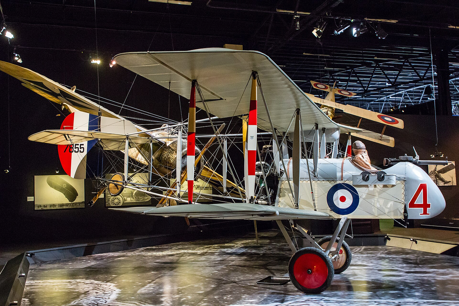 Airco DH.2 single-seat pusher biplane fighter in Royal Flying Corps markings