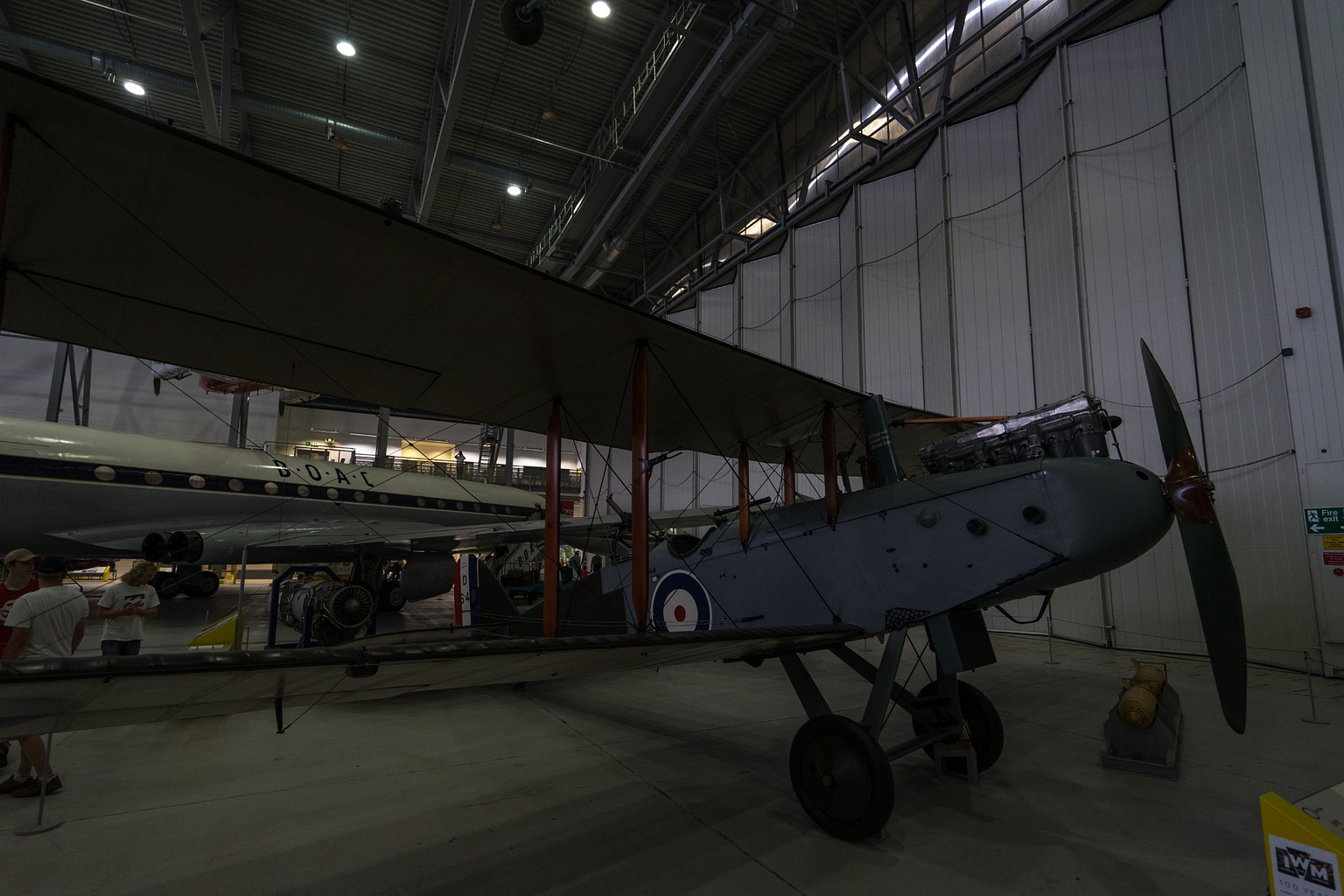Airco DH.9 D5649, a restored WWI British day bomber recovered from India, at IWM Duxford