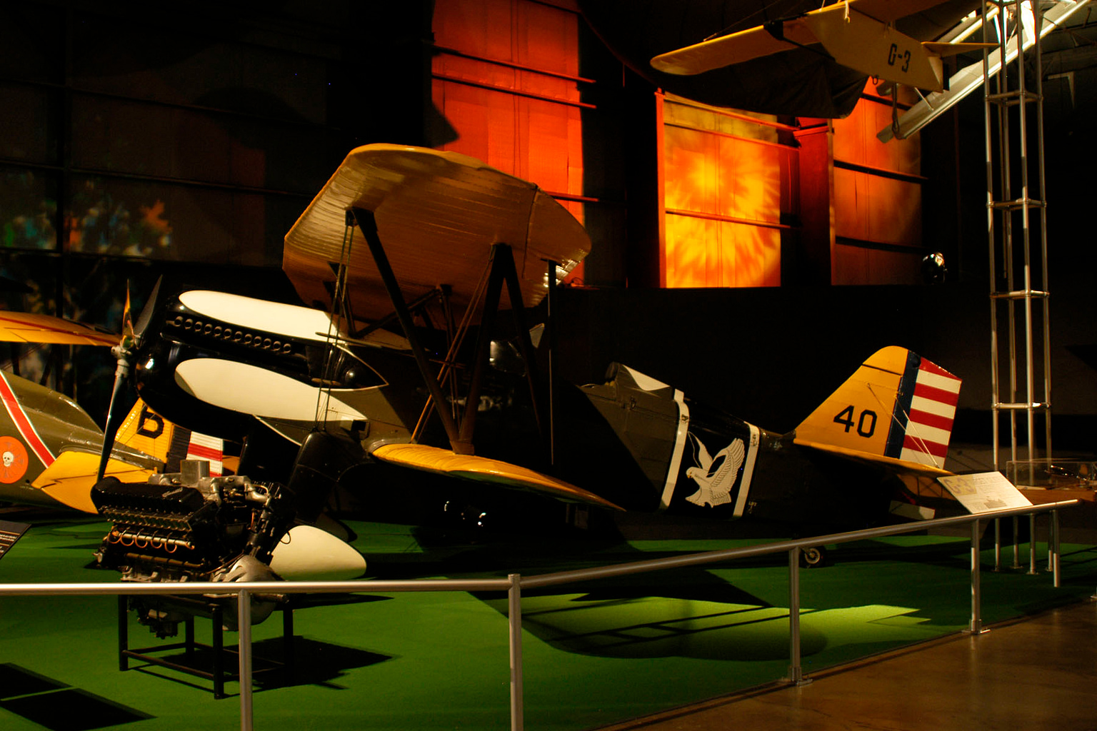 Preserved Curtiss P-6E Hawk in its arctic-owl squadron scheme. Photo: US Air Force, public domain.
