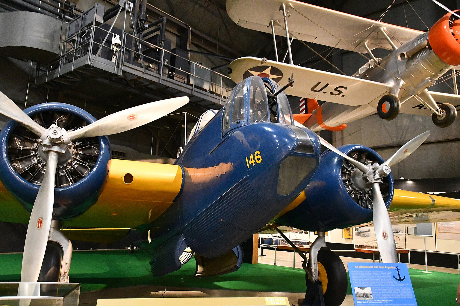 The sole surviving Martin B-10 on display at the National Museum of the United States Air Force