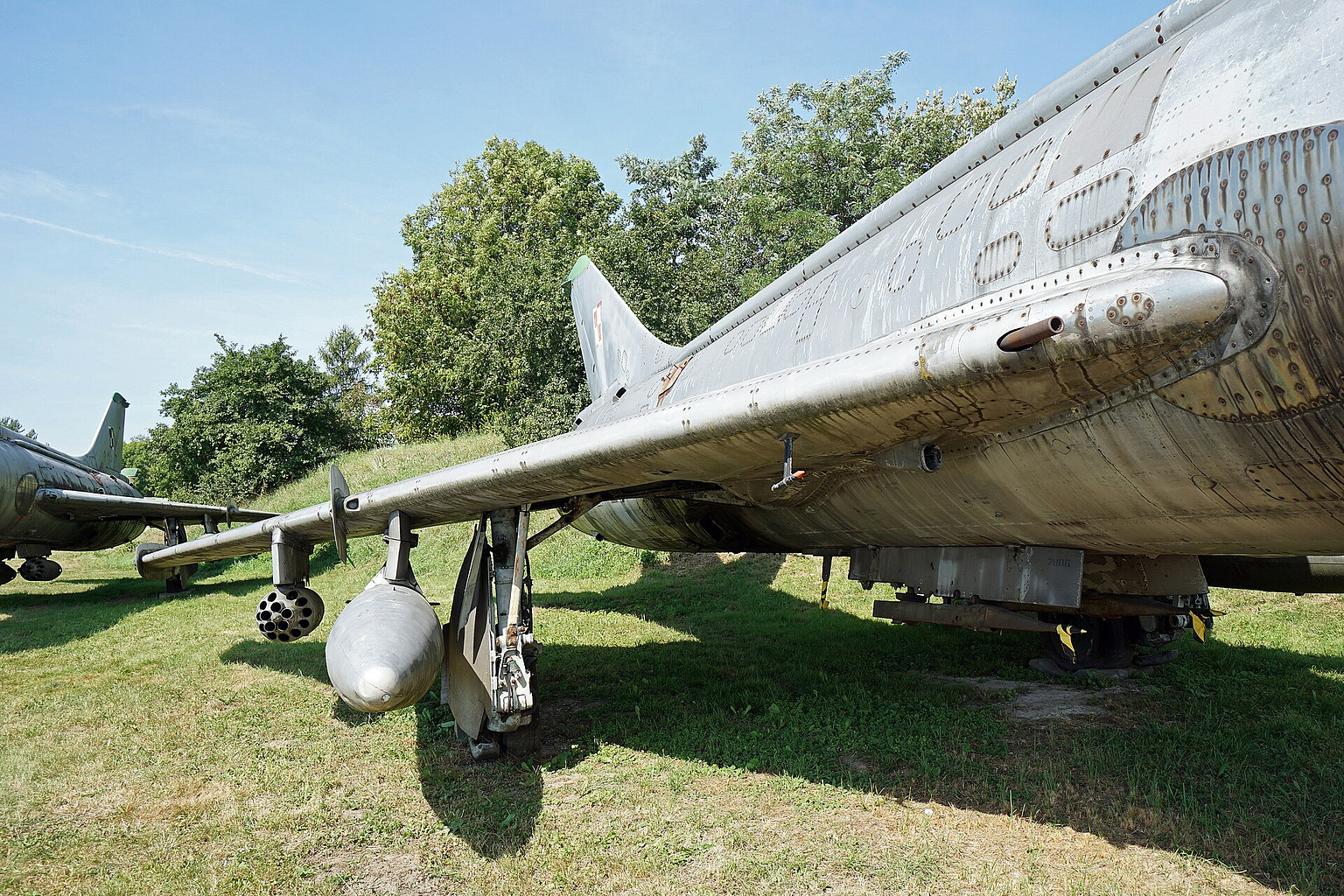 Sukhoi Su-7 Fitter Soviet strike jet, full profile