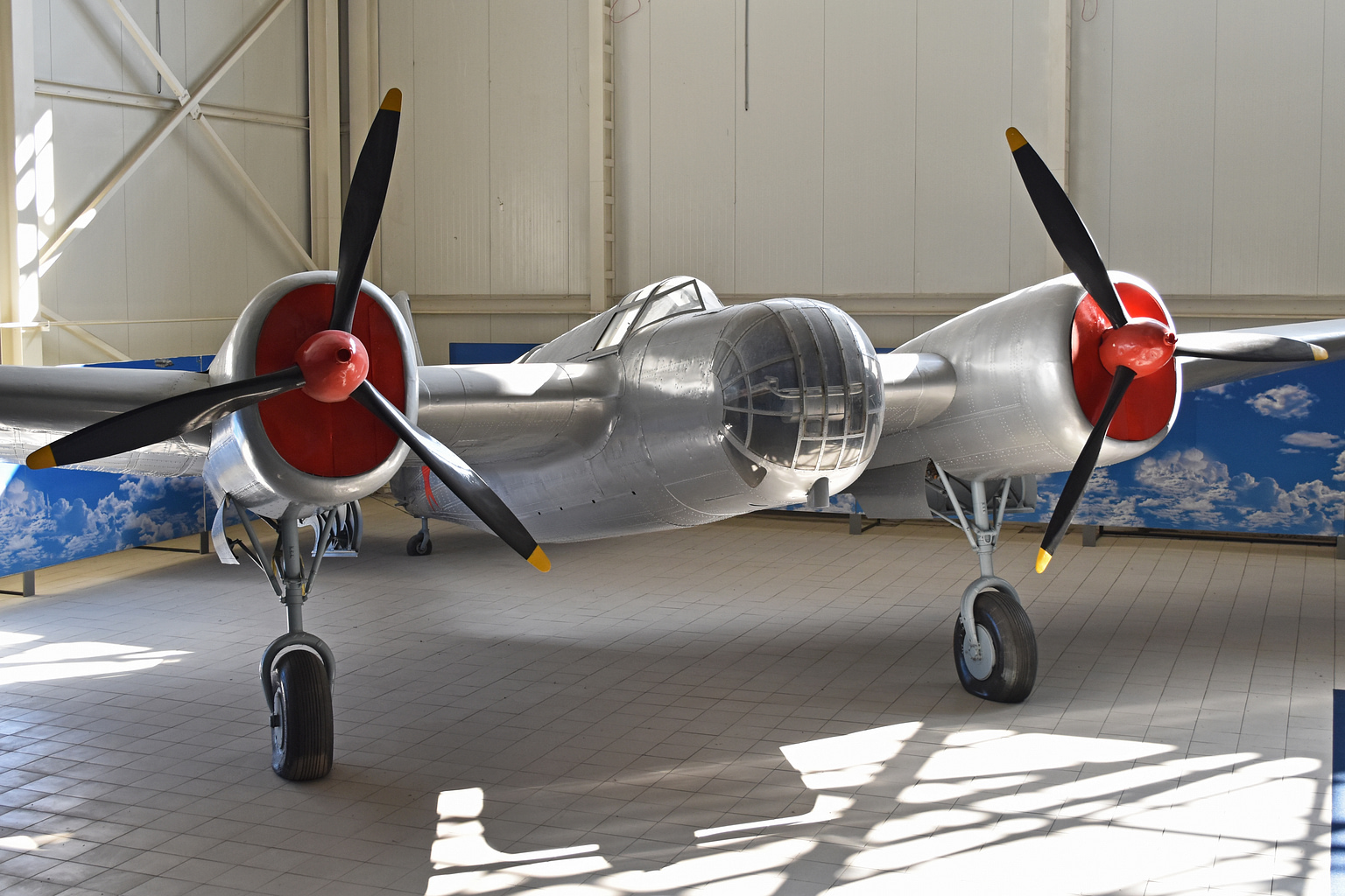 Preserved Tupolev SB 2M-100A airframe on museum display