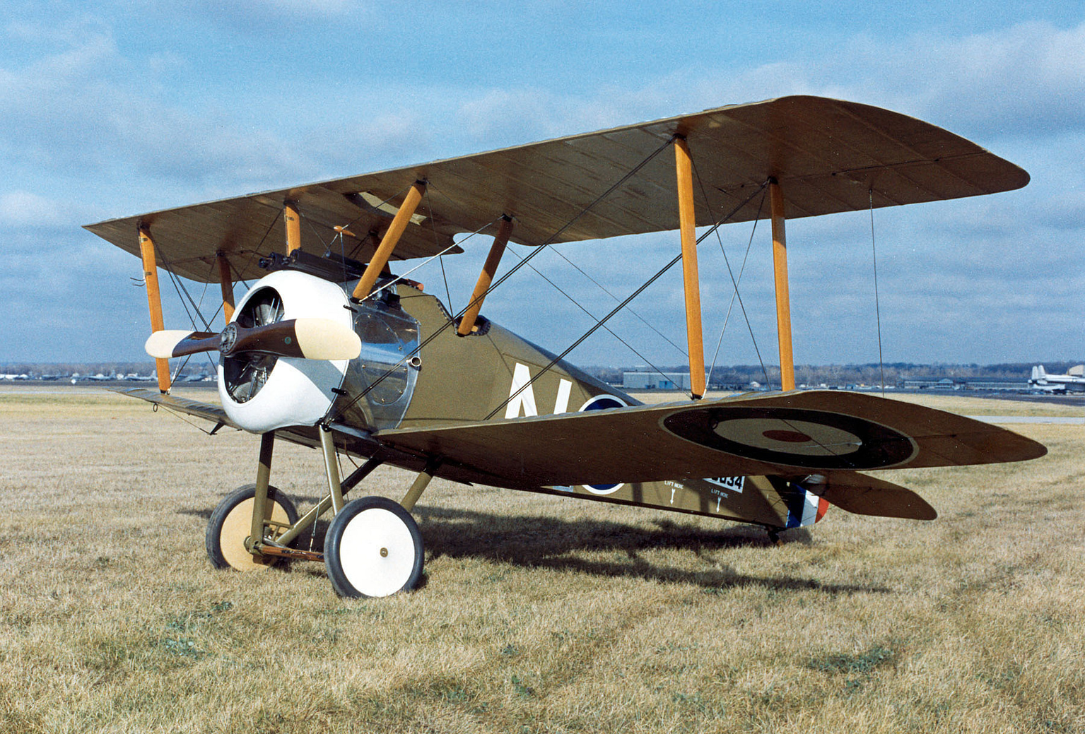 Sopwith F.1 Camel, the British WWI biplane fighter and highest-scoring Allied fighter of the First World War