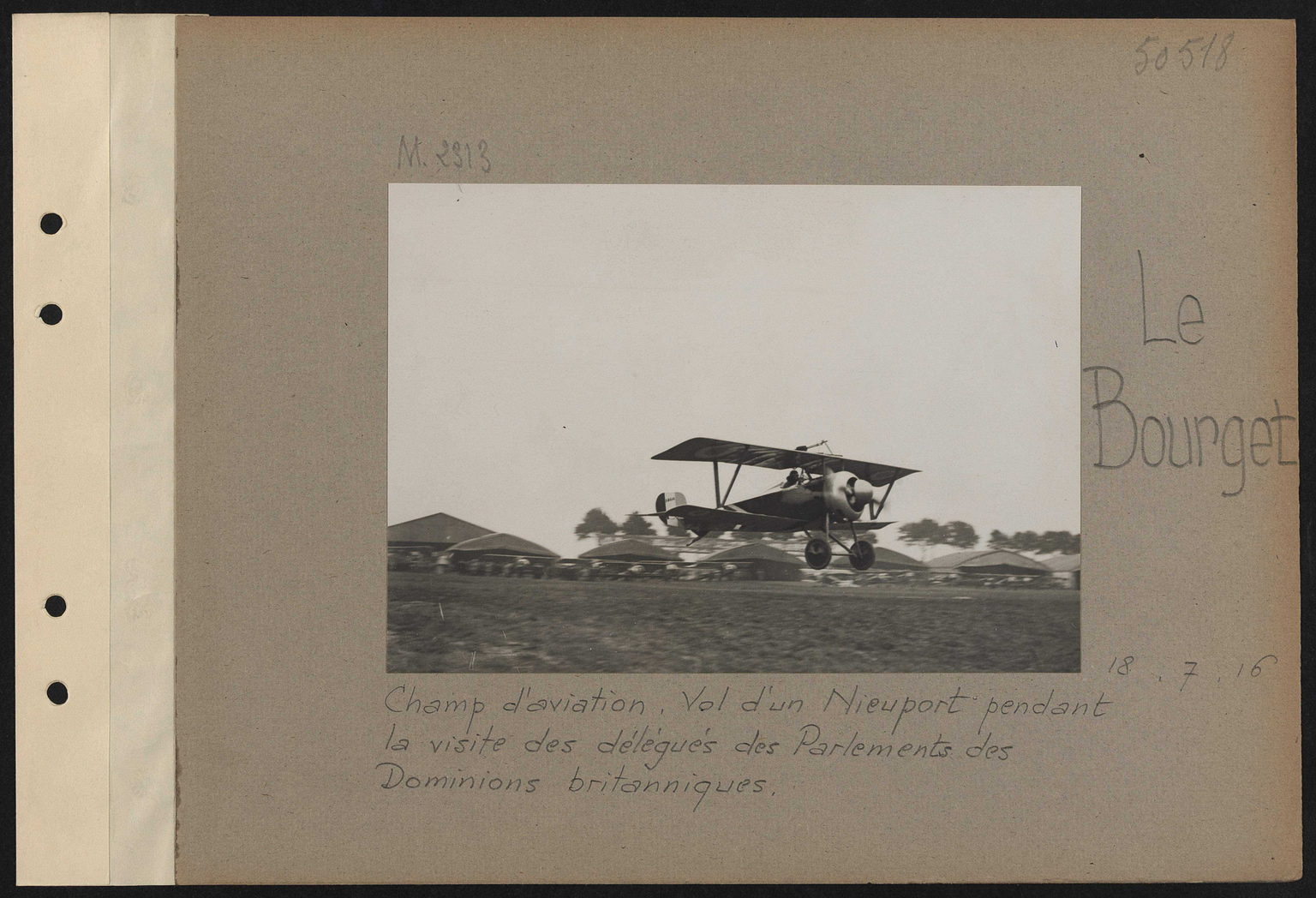 Early Nieuport 17 at Le Bourget in July 1916