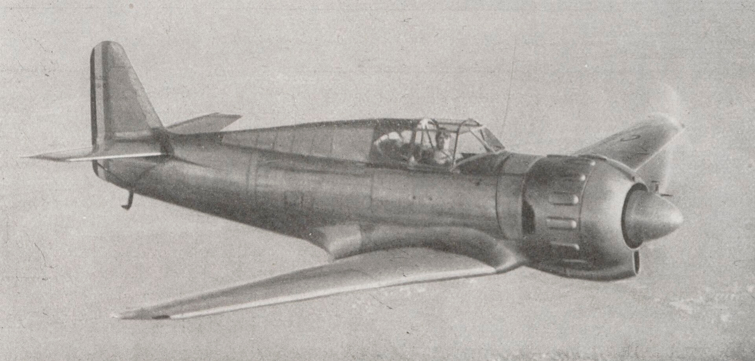 Bloch MB.152 family fighter in flight, 1938