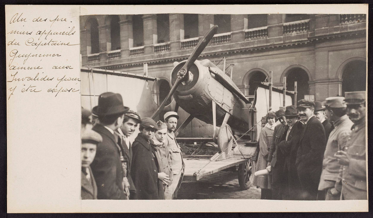 Georges Guynemer's SPAD S.VII being transported