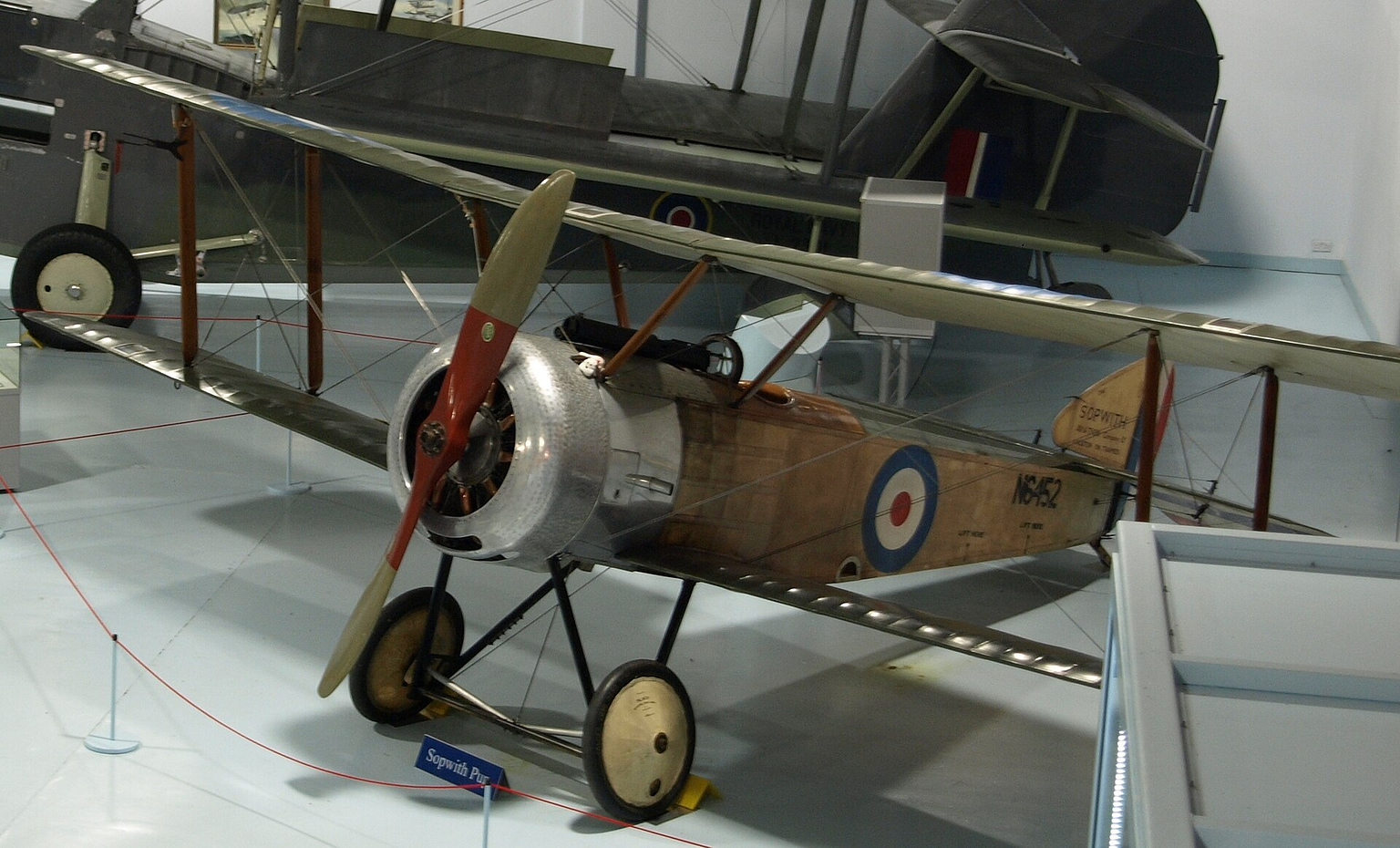 Preserved Sopwith Pup at the Fleet Air Arm Museum