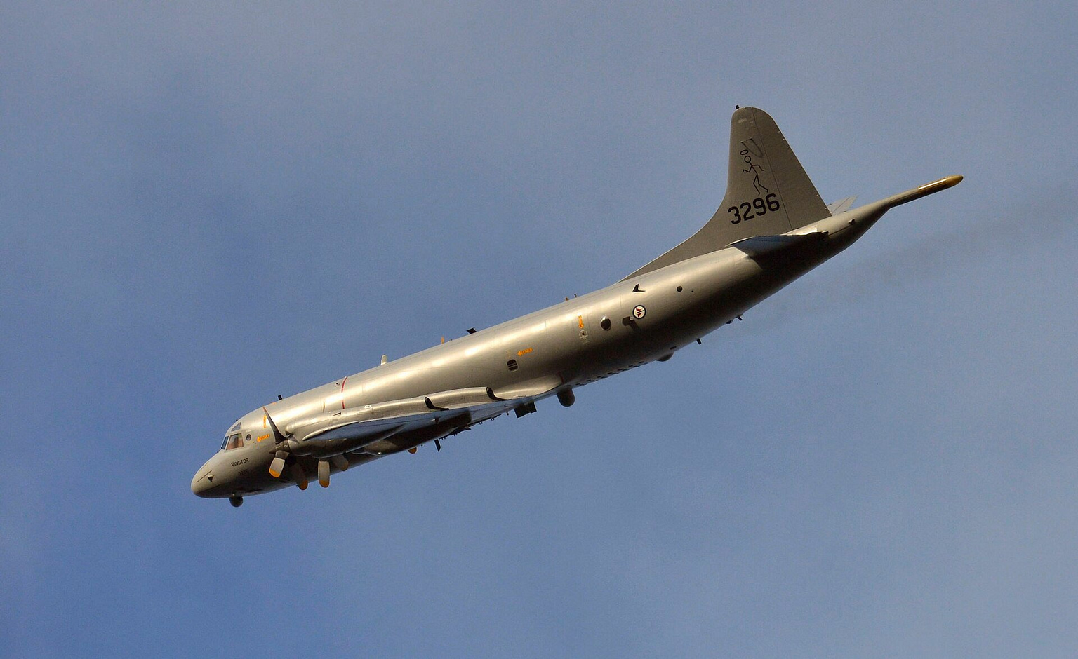 A Royal Norwegian Air Force P-3C Orion maritime patrol aircraft