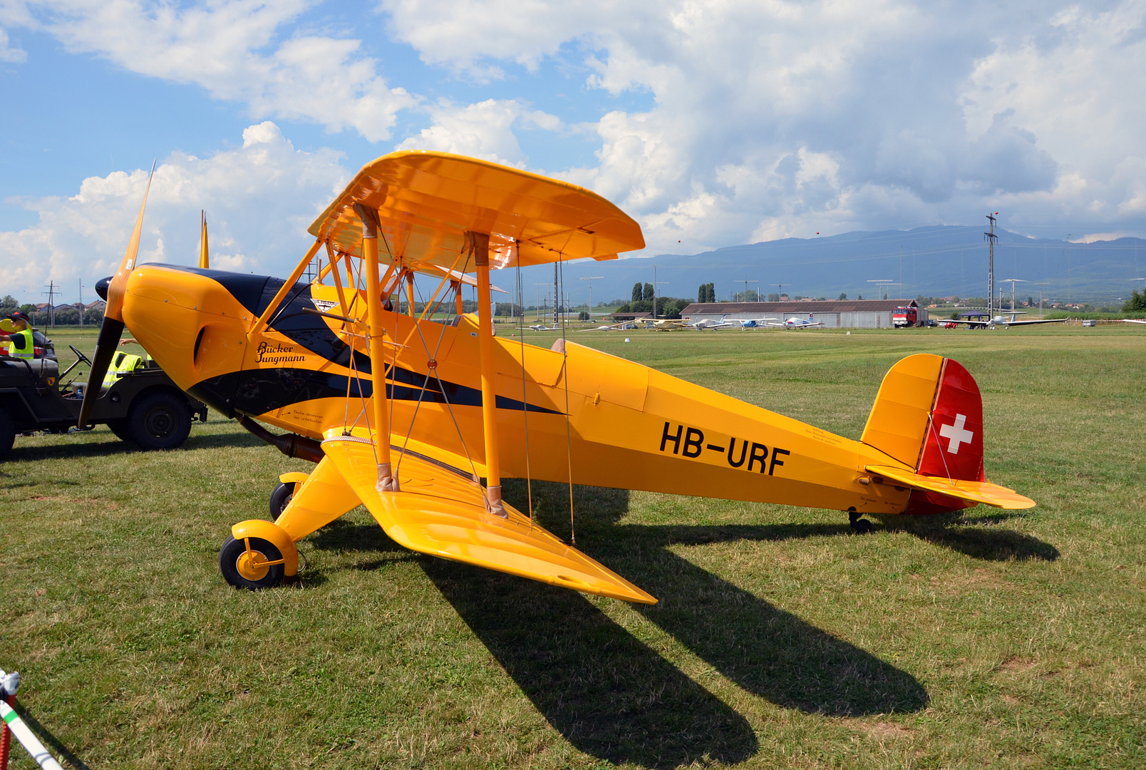 Restored Bücker Bü 131 Jungmann open-cockpit biplane