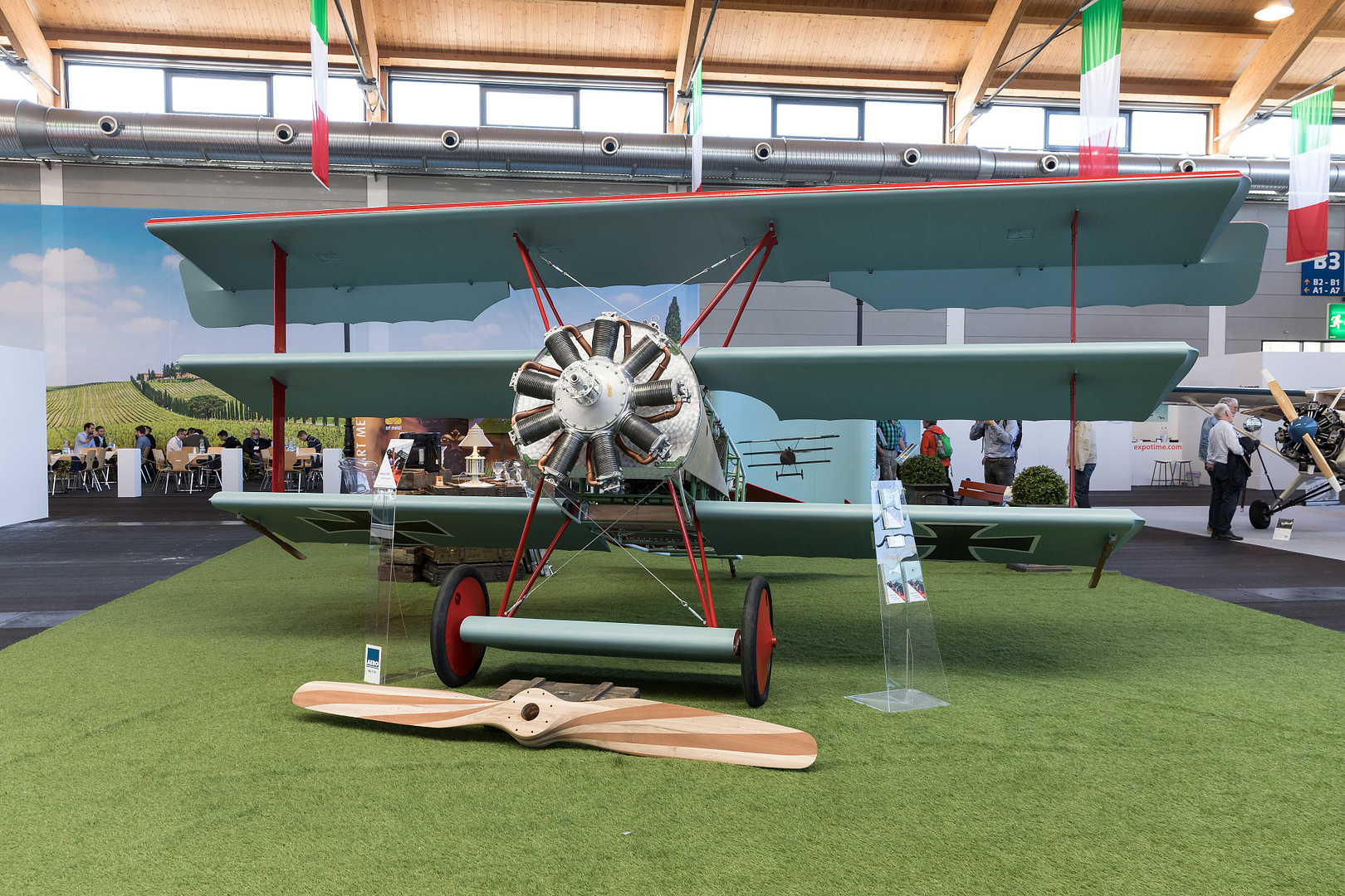 Fokker Dr.I Triplane replica at AERO 2018