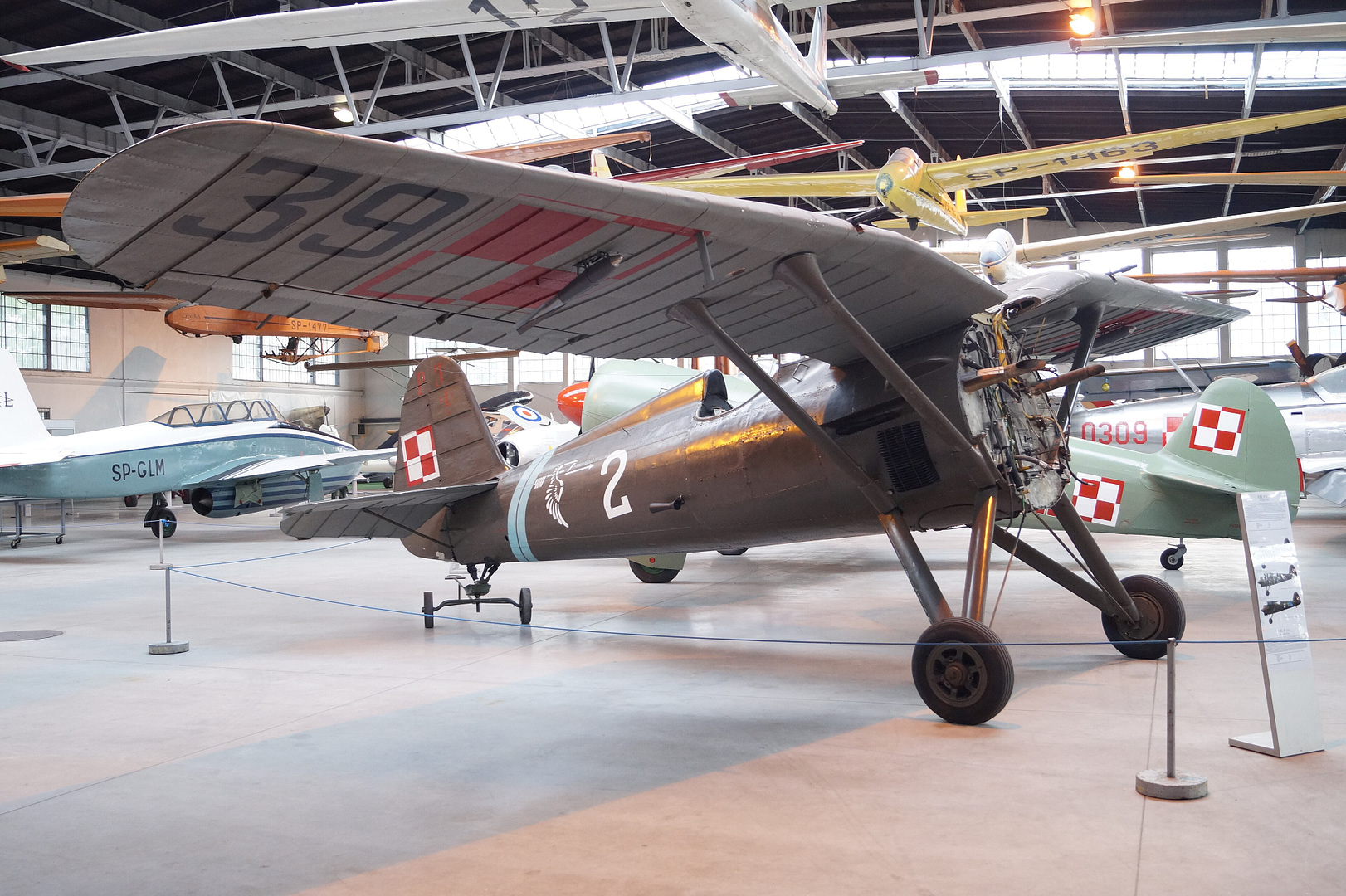 The sole surviving original P.11c, Polish Aviation Museum, Kraków. Jakub ‘flyz1’ Maciejewski, CC BY-SA 3.0 via Wikimedia Commons.