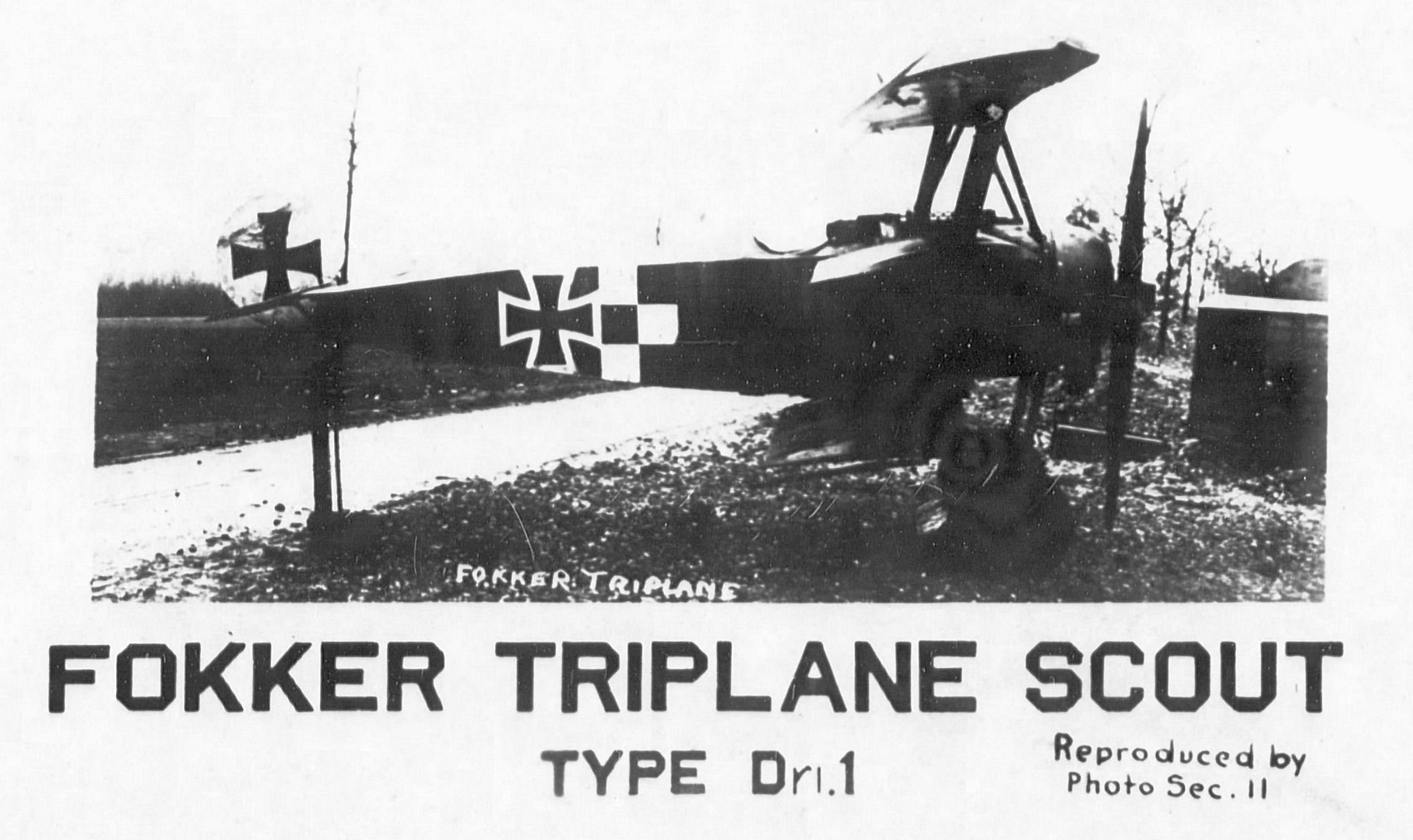 Captured German Fokker Dr.I Triplane, 1918