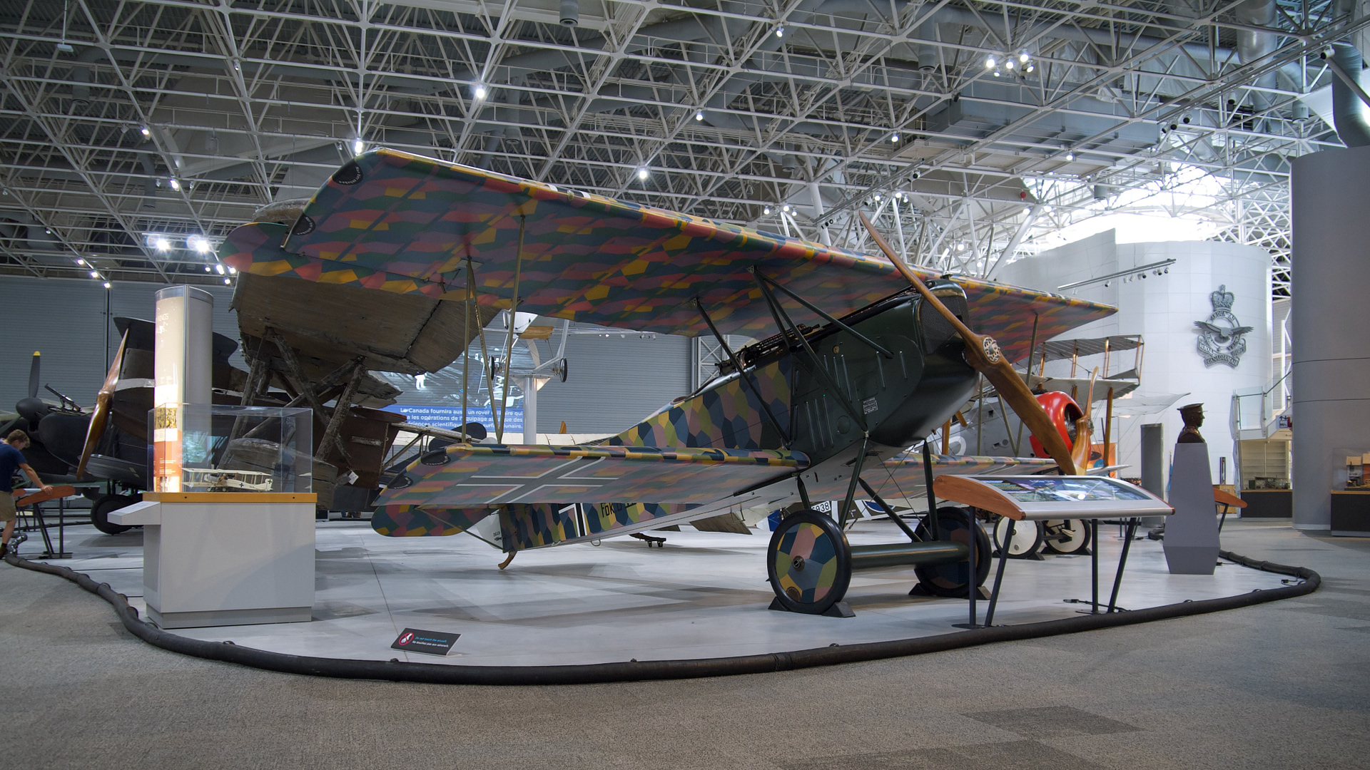 Genuine Fokker D.VII biplane fighter preserved at the Canada Aviation and Space Museum