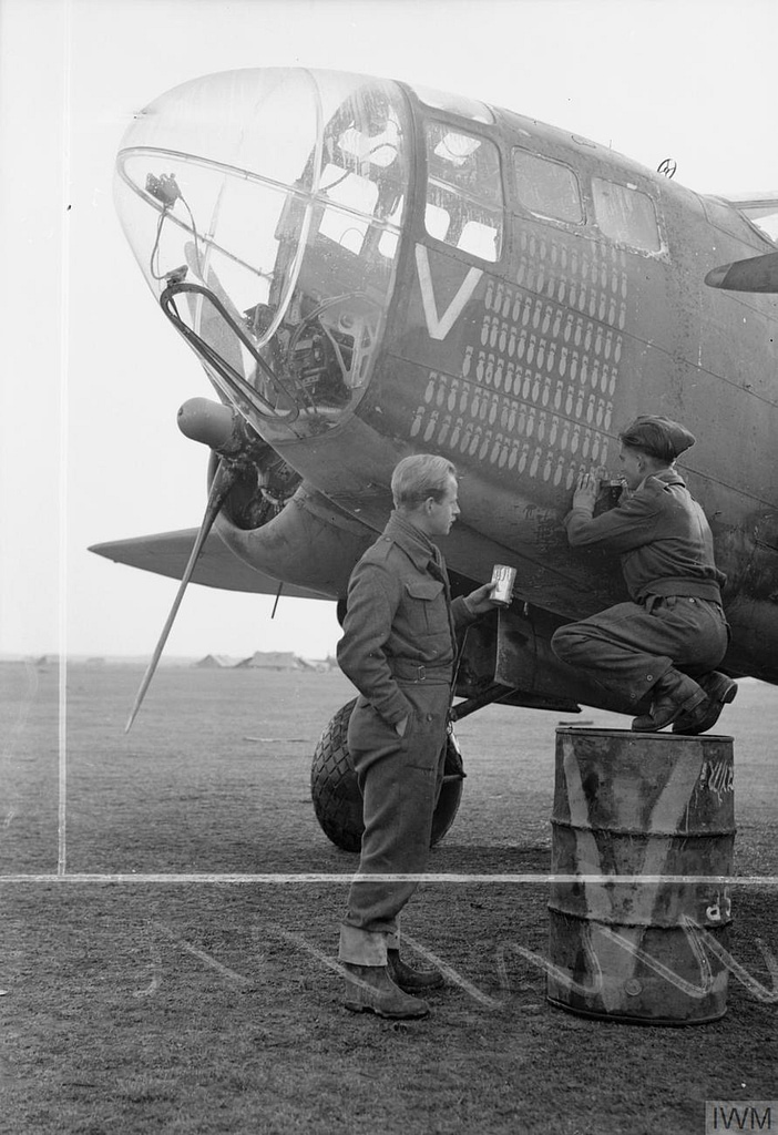 RAF ground crew with a 223 Squadron Martin Baltimore in Italy. Photo: RAF official photographer / IWM, public domain.