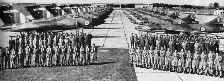 Gloster Javelin FAW.9s of No. 64 Squadron the RAFs first operational delta wing.