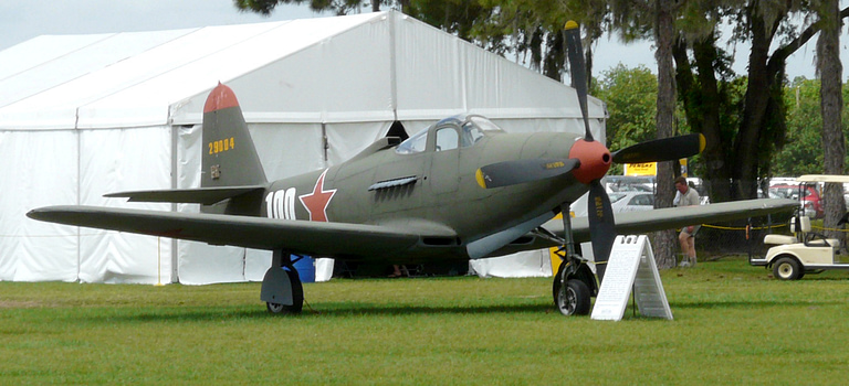 Restored Bell P-63 Kingcobra at a Florida airshow