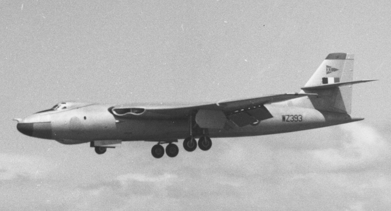 A Valiant B.1 of No. 90 Squadron on display in 1957 the V-force at its peak.