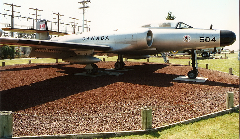 A preserved Canuck in RCAF markings the only Canadian combat aircraft built in numbers.