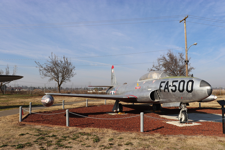A preserved F-94 Starfire on museum display several survive across the United States.