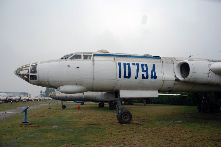 An early Xian H-6 preserved at the China Aviation Museum, showing the original glazed nose.