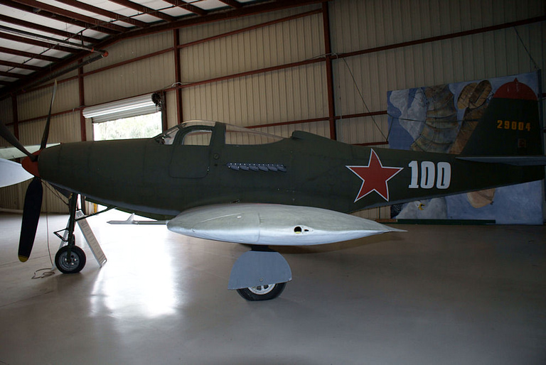 Side view of a restored Bell P-63 Kingcobra