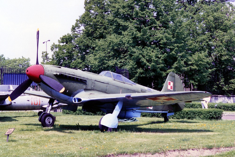 Postwar Yakovlev Yak-9P preserved on outdoor display