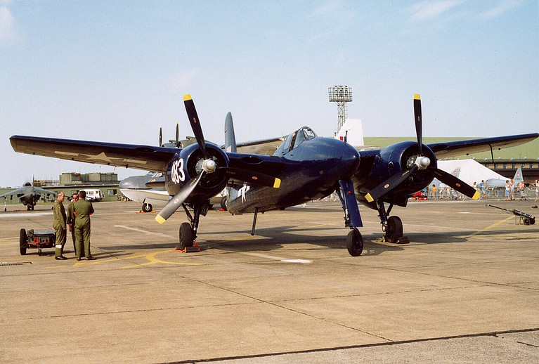 Preserved Grumman F7F Tigercat at an airshow